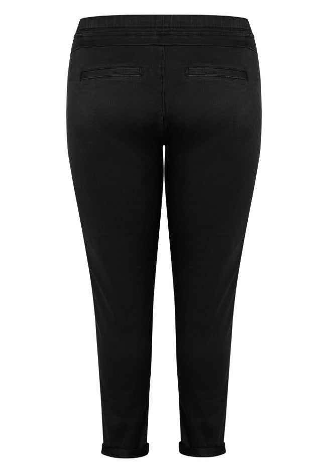 Shay Side Stripe Denim Jogger image number 5