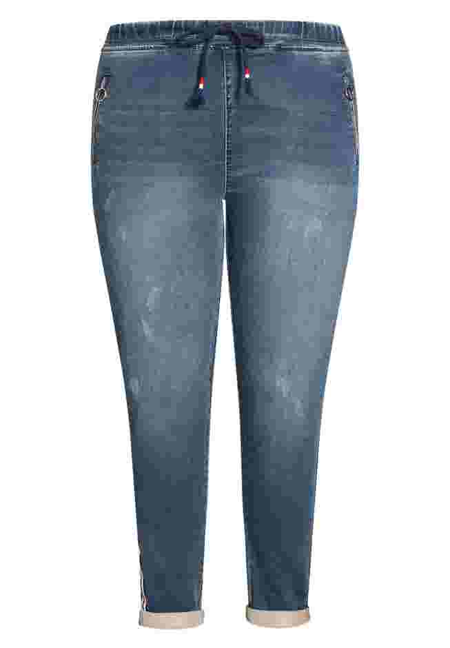 Shay Side Stripe Denim Jogger image number 6