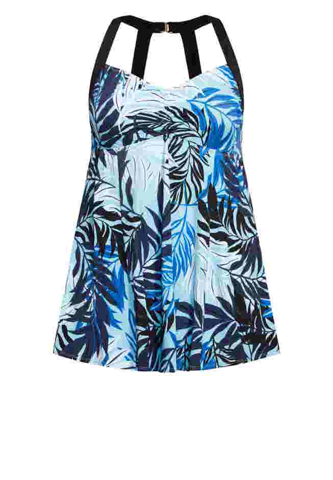Hi Back Print Swim Dress image number 2