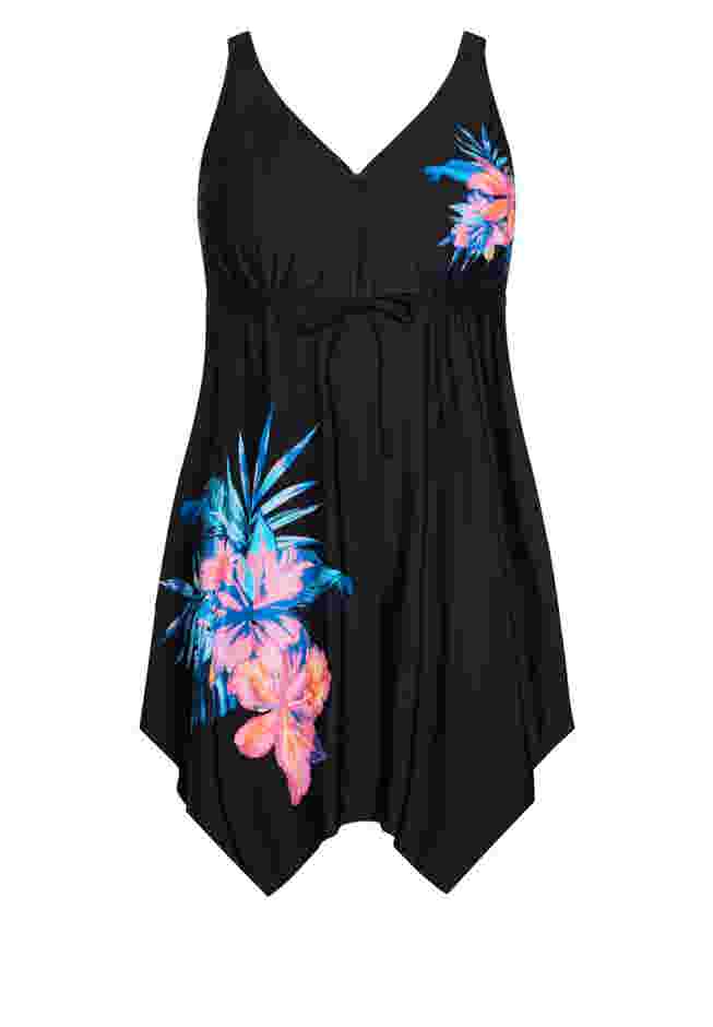 Sharkbite Print Swim Dress image number 2