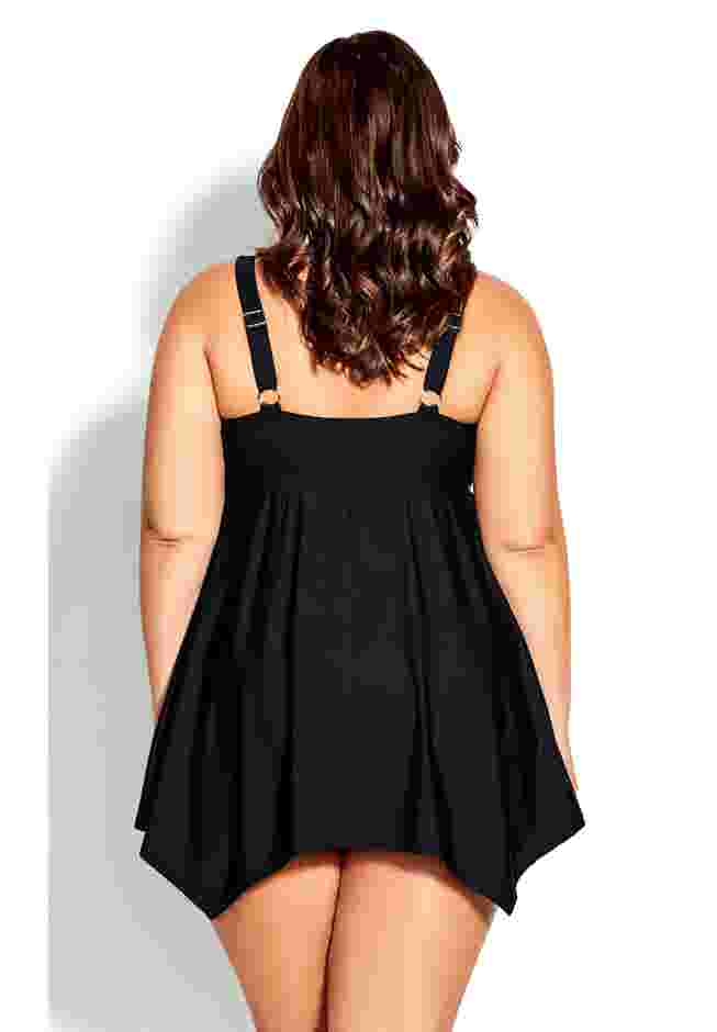 Sharkbite Print Swim Dress image number 4