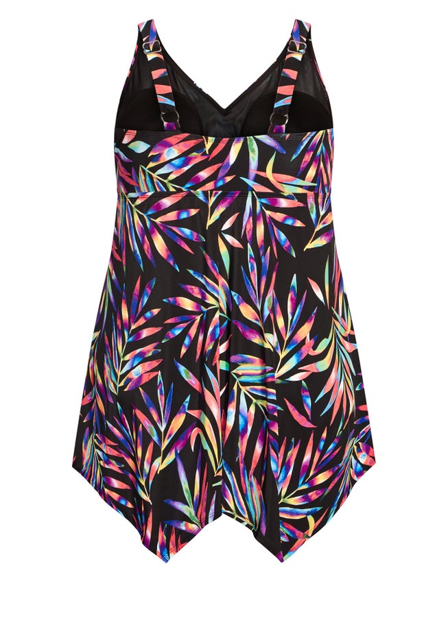 Sharkbite Print Swim Dress image number 3