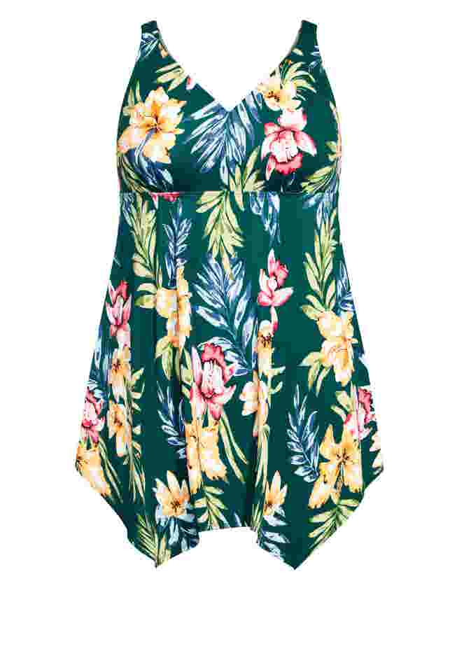 Sharkbite Print Swim Dress image number 2