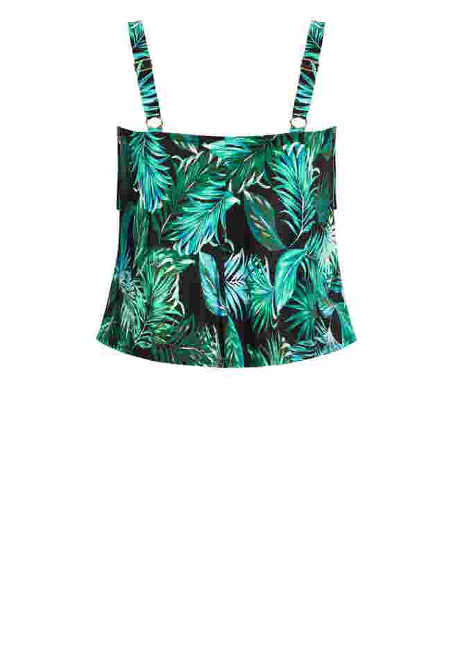 3 Tiered Print Tankini Top image number 5