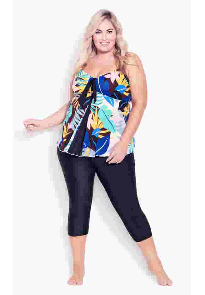 Fly Away Print Tankini Top image number 0