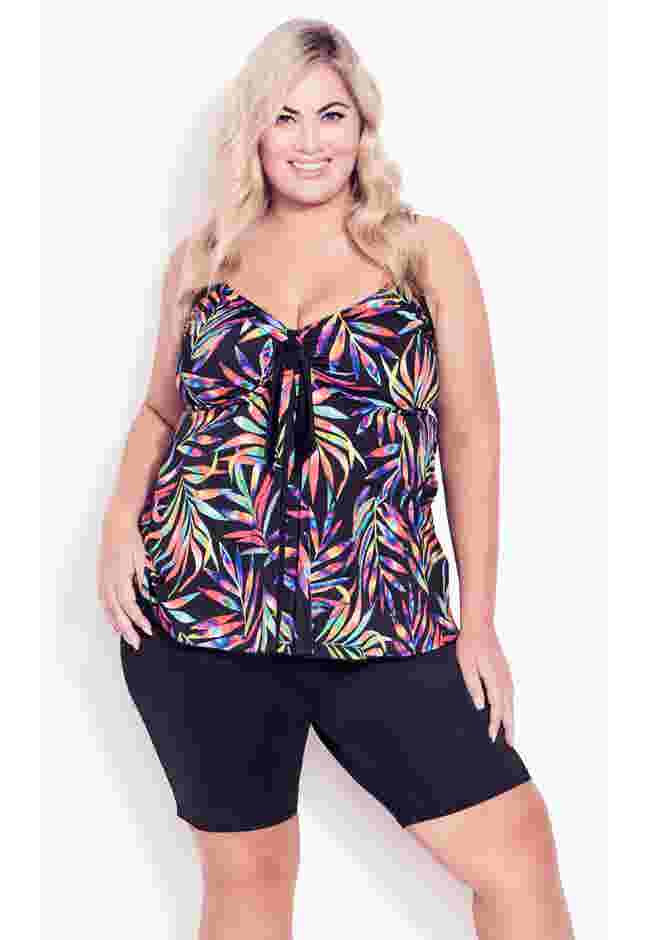 Fly Away Print Tankini Top image number 0