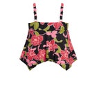 Handkerchief Print Tankini Top image number null