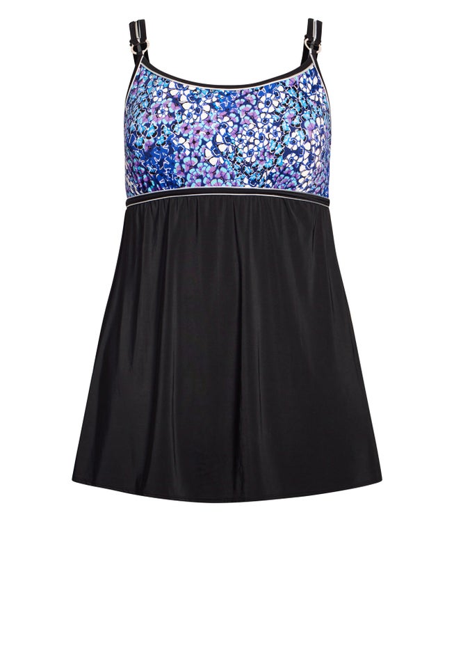 Empire Print Swim Dress image number 2