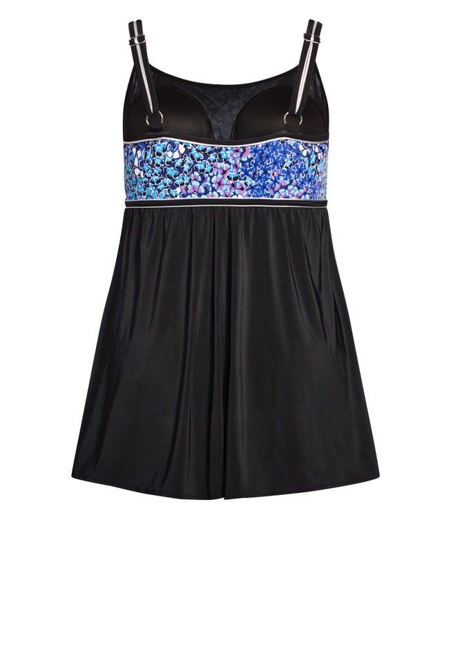 Empire Print Swim Dress image number 3