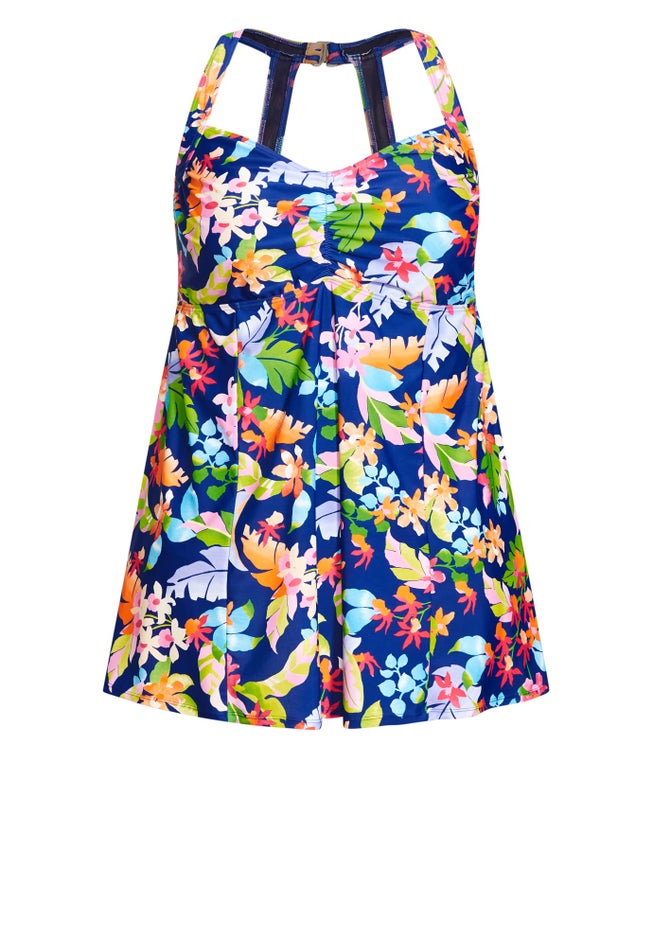 Halter Back Swim Dress image number 4