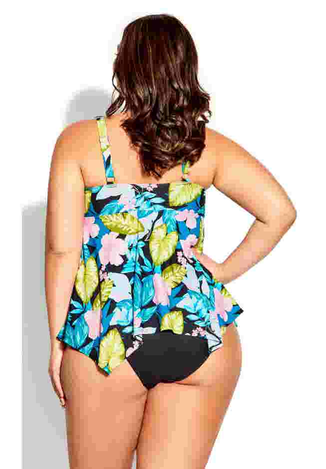 Hanki Print Tankini Top image number 1