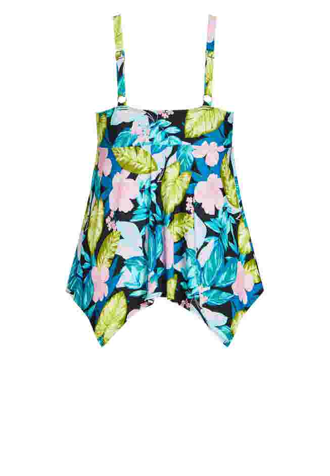 Hanki Print Tankini Top image number 5
