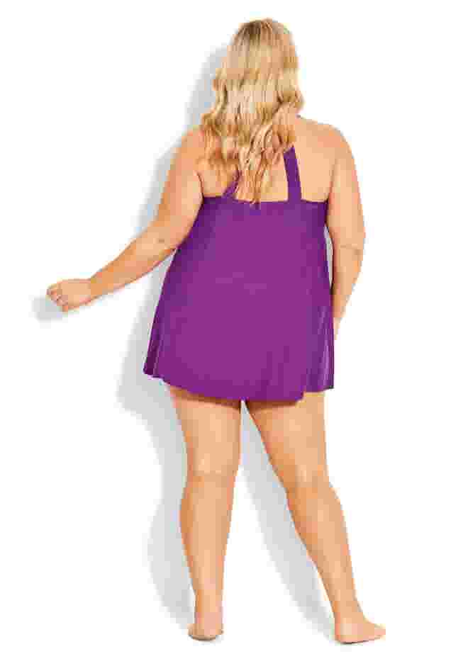 Hi Back Swim Dress image number 1