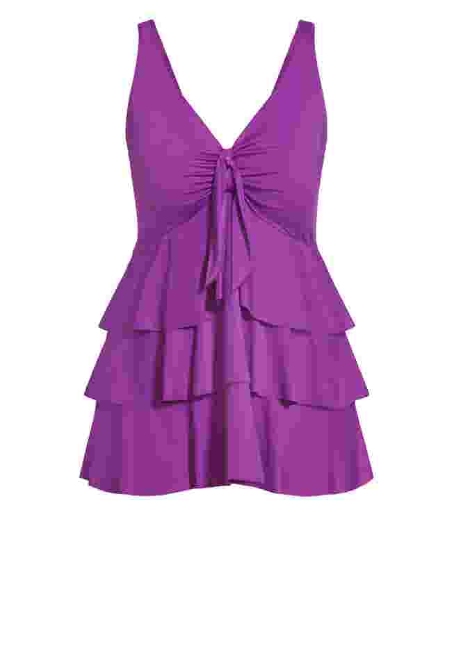 Ruffled Tankini Top image number 2