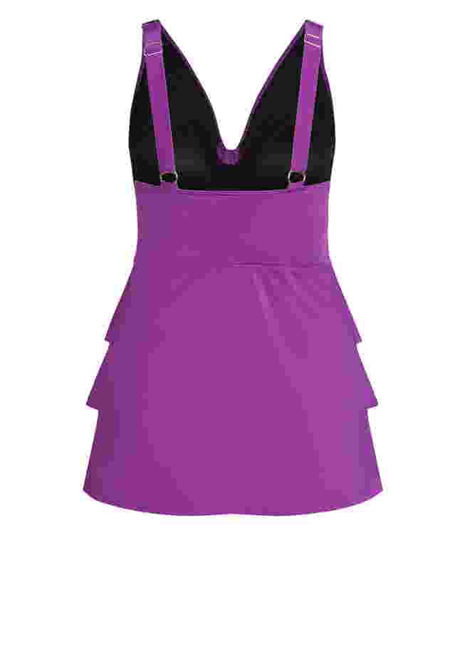 Ruffled Tankini Top image number 4