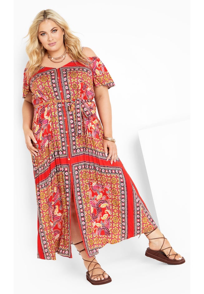 Zoey Cold Shoulder Maxi Dress image number 3