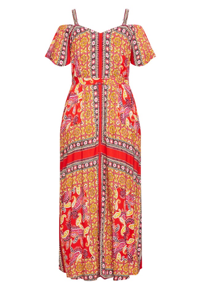 Zoey Cold Shoulder Maxi Dress image number 4