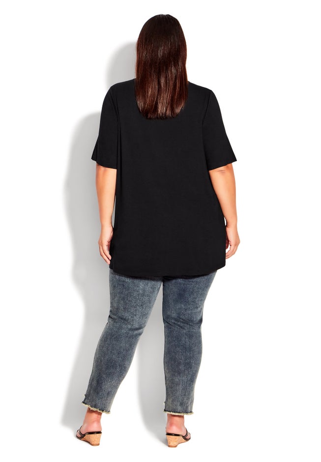 Knit Pleated Top image number 3