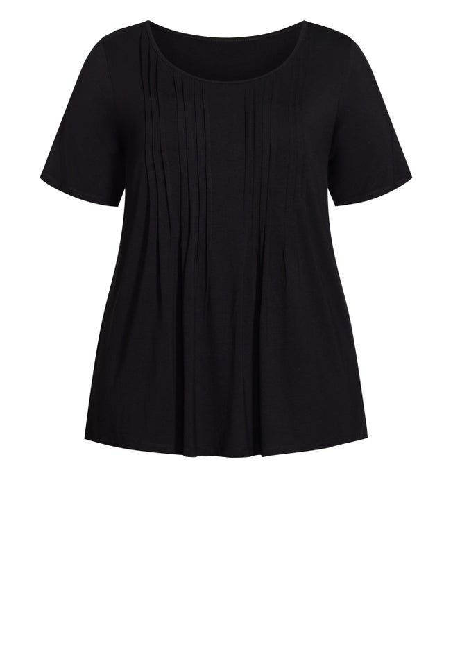 Knit Pleated Top image number 4