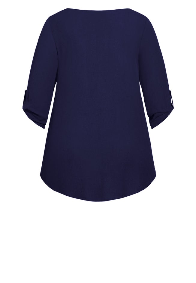Sandy Pintuck Plain Shirt image number null