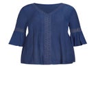 Pleat Lace Tunic image number null