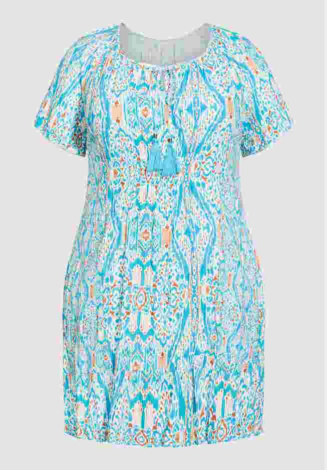 Avalon Crush Tassel Tie Ruffle Tunic image number 1