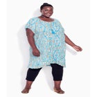 Avalon Crush Tassel Tie Ruffle Tunic image number null