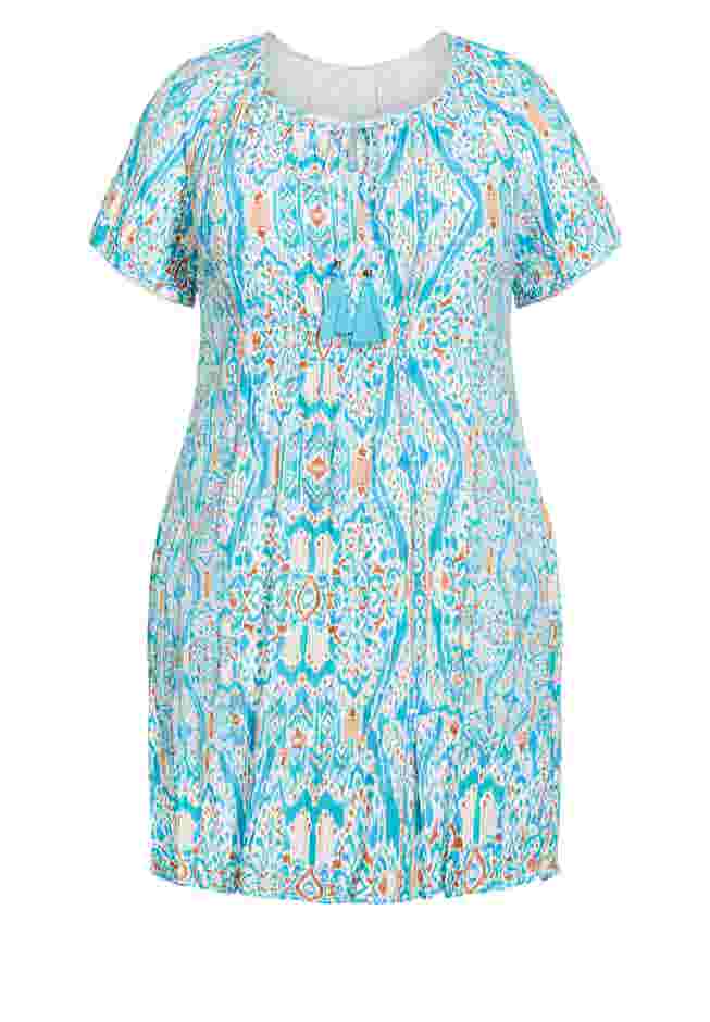 Avalon Crush Tassel Tie Ruffle Tunic image number 7