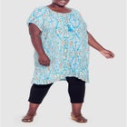 Avalon Crush Tassel Tie Ruffle Tunic image number null