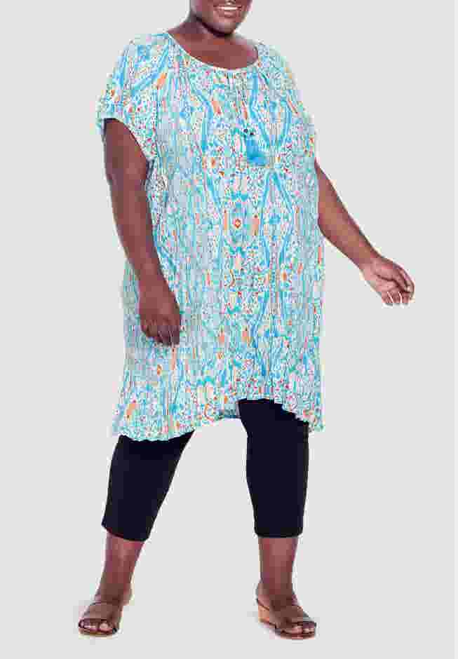 Avalon Crush Tassel Tie Ruffle Tunic image number 0
