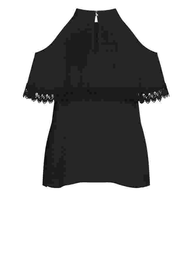 Hallie Halter Cold Shoulder Top image number 3