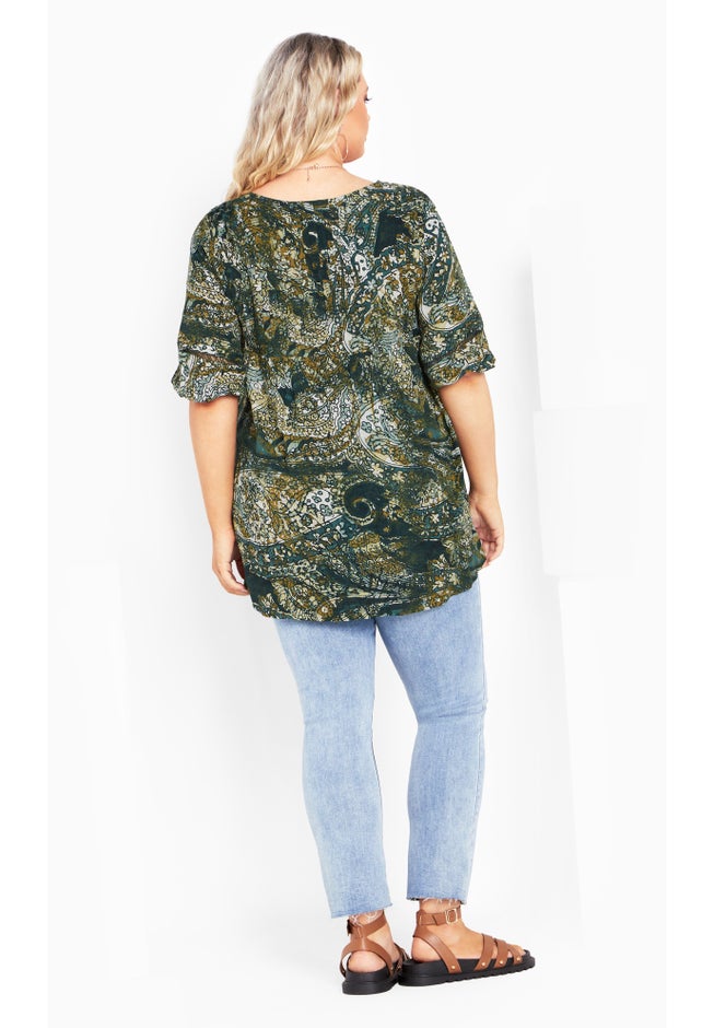 Carmel Pintuck Print Tunic image number null