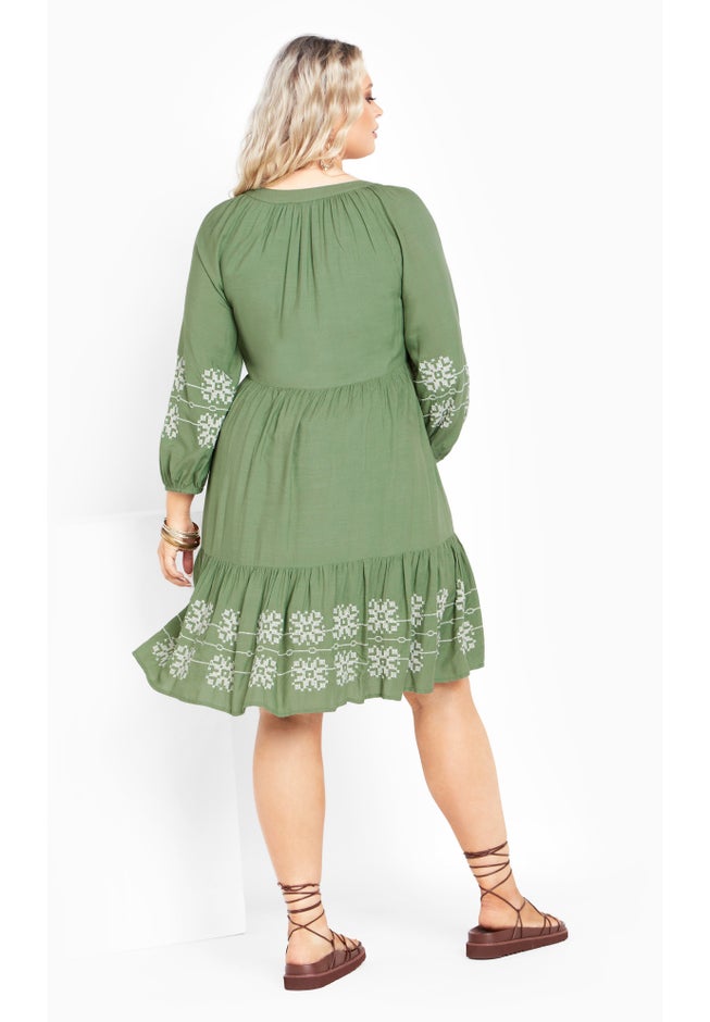 Lady Luxe Embroidered Dress image number 1