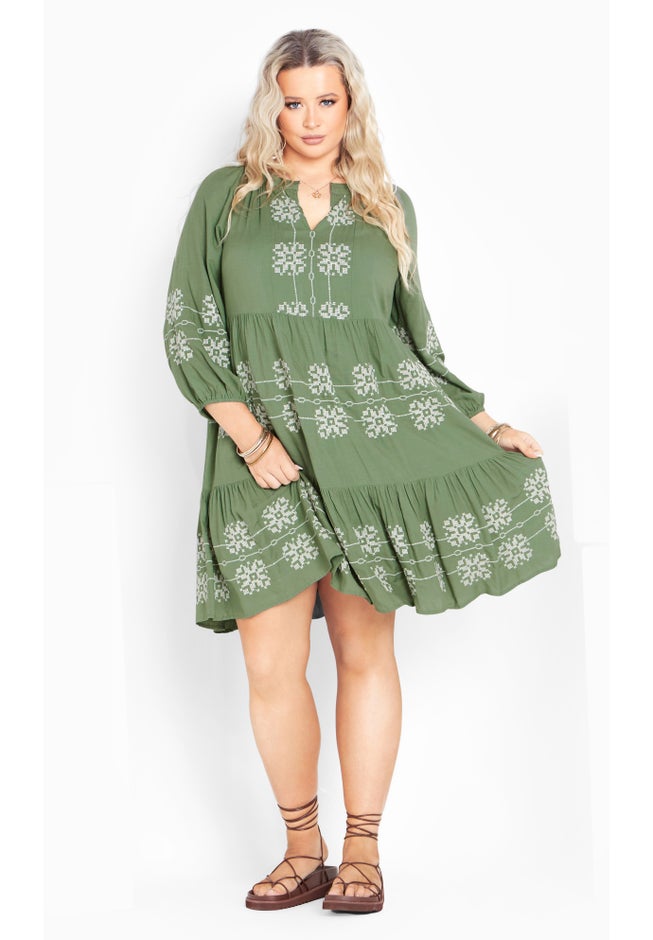 Lady Luxe Embroidered Dress image number 0