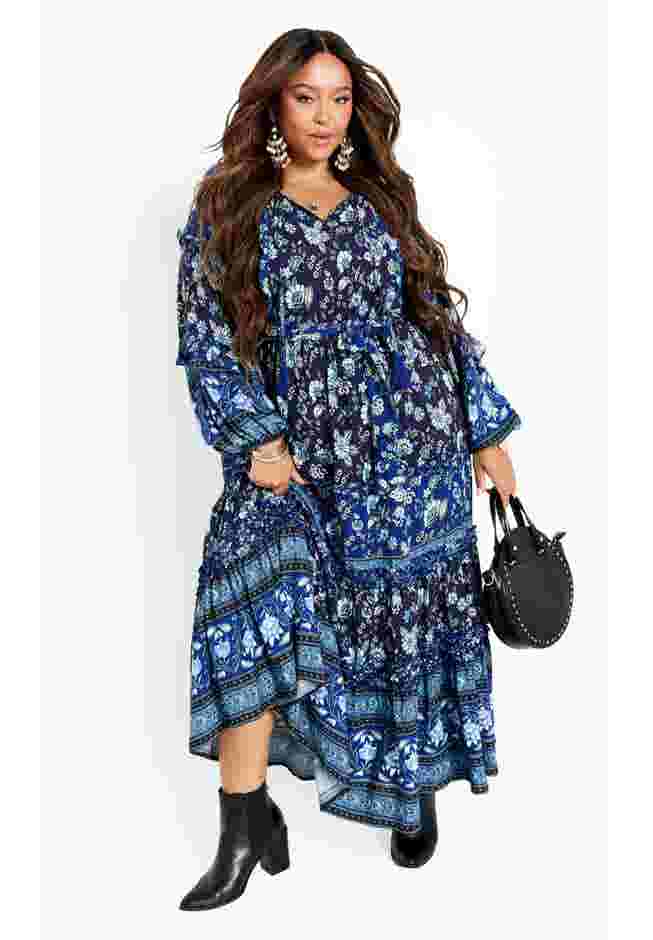 Willow Border Maxi Dress image number 1