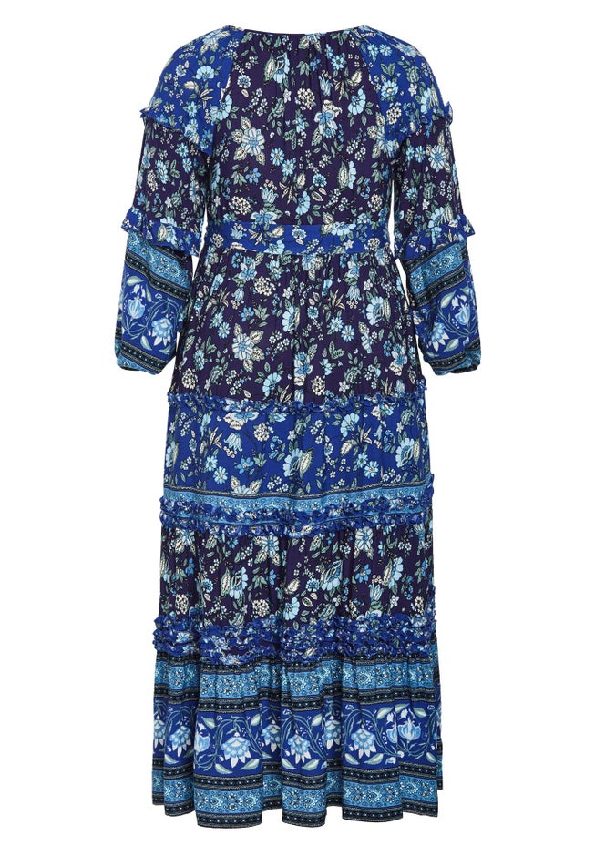 Willow Border Maxi Dress image number 4