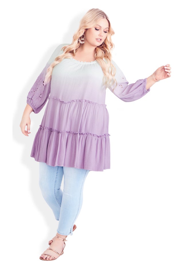 Clover Dip Dye Tunic image number null