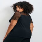 Lacey Flutter Sleeve Lace Top image number null