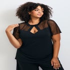 Lacey Flutter Sleeve Lace Top image number null