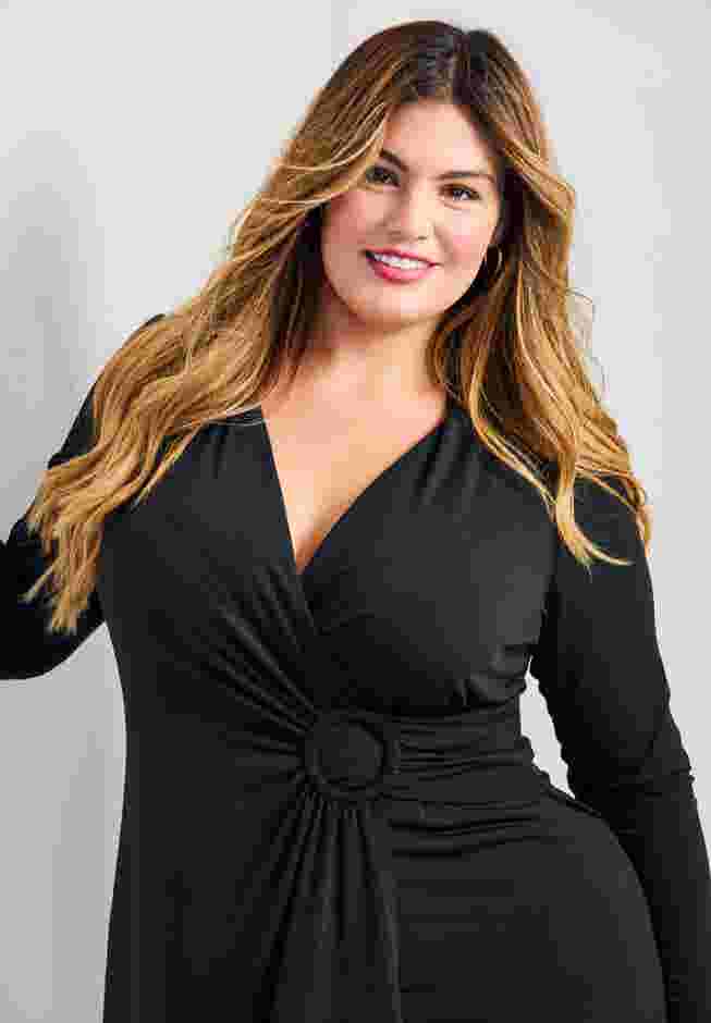 Darlene Jersey Wrap Dress image number 3