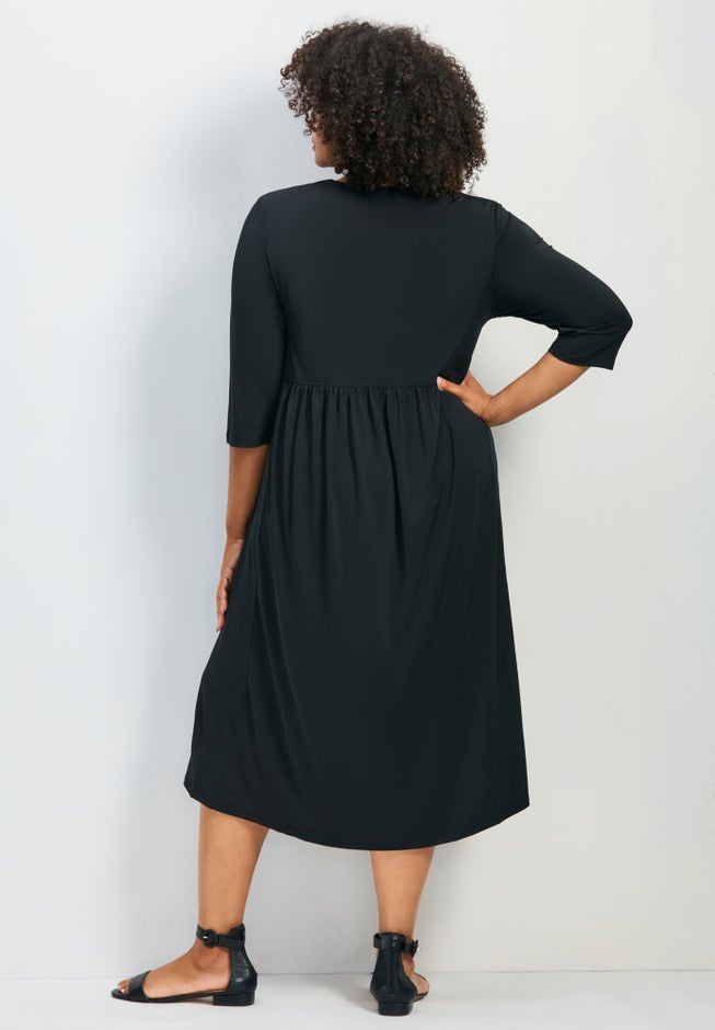 Valery V-Neckline Ity Jersey Dress image number 1