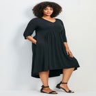 Valery V-Neckline Ity Jersey Dress image number null