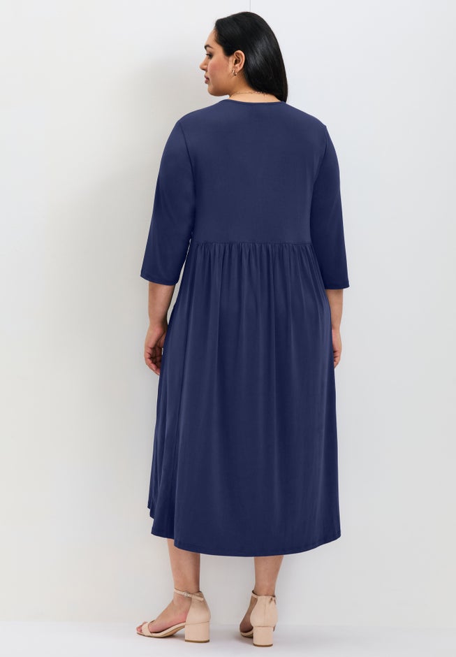 Valery V-Neckline Ity Jersey Dress image number 1