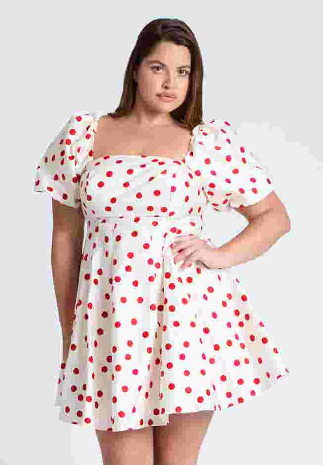 Puff Sleeve Mini Dress image number 2