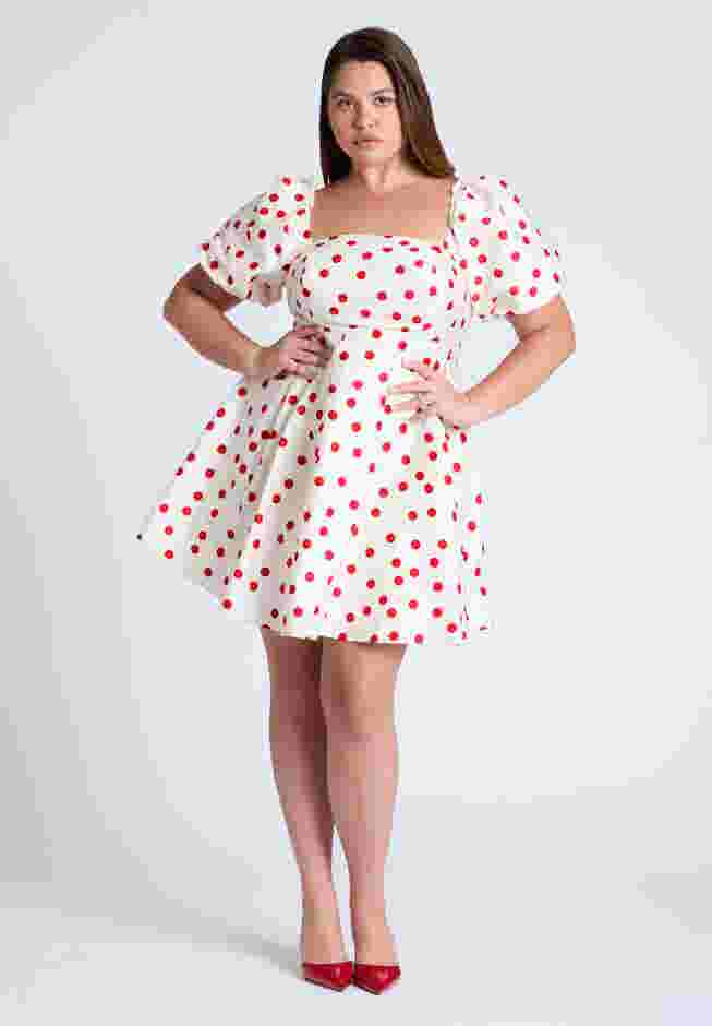 Puff Sleeve Mini Dress image number 3