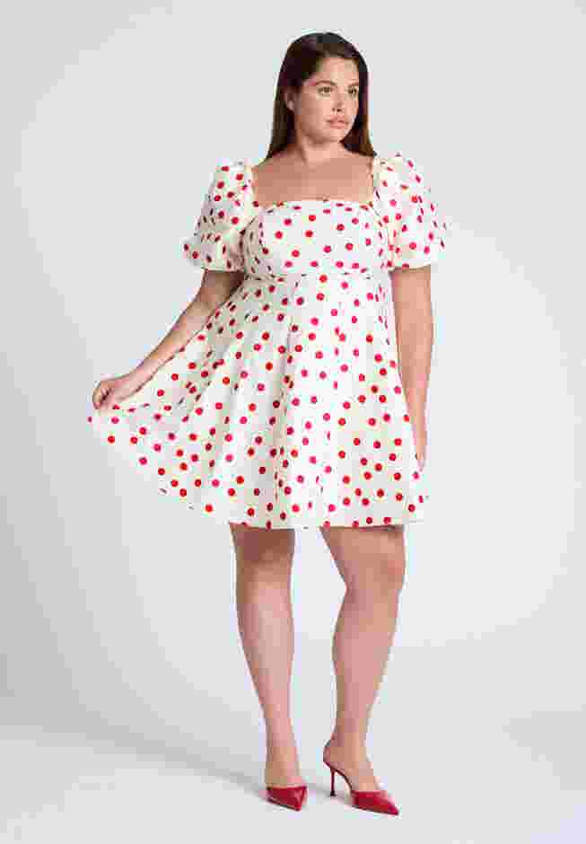 Puff Sleeve Mini Dress image number 0