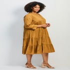 Avery Cotton Poplin Button Dress image number null