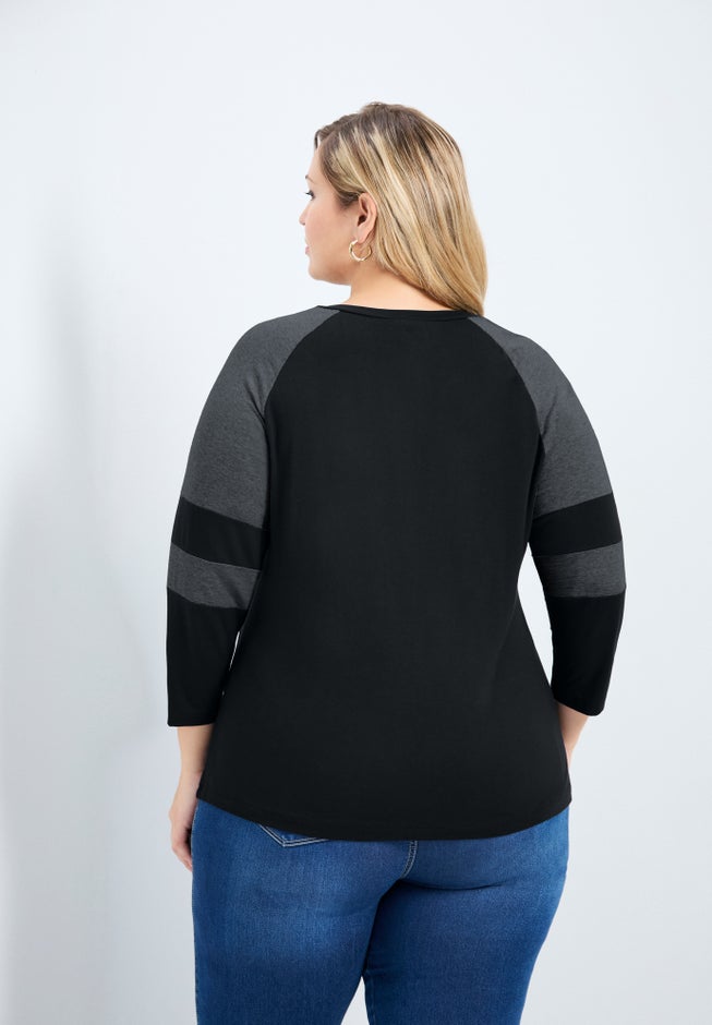Splice Sleeve Color Top image number 1