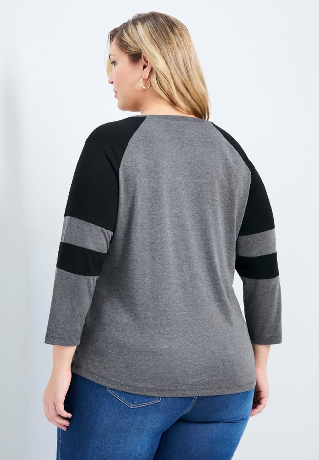 Splice Sleeve Color Top image number 1