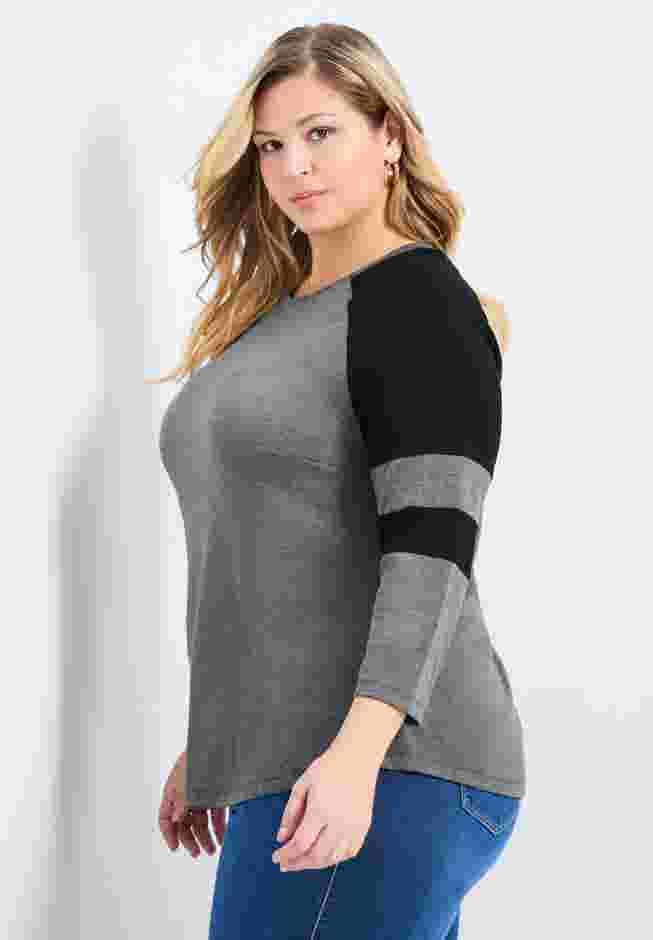 Splice Sleeve Color Top image number 2